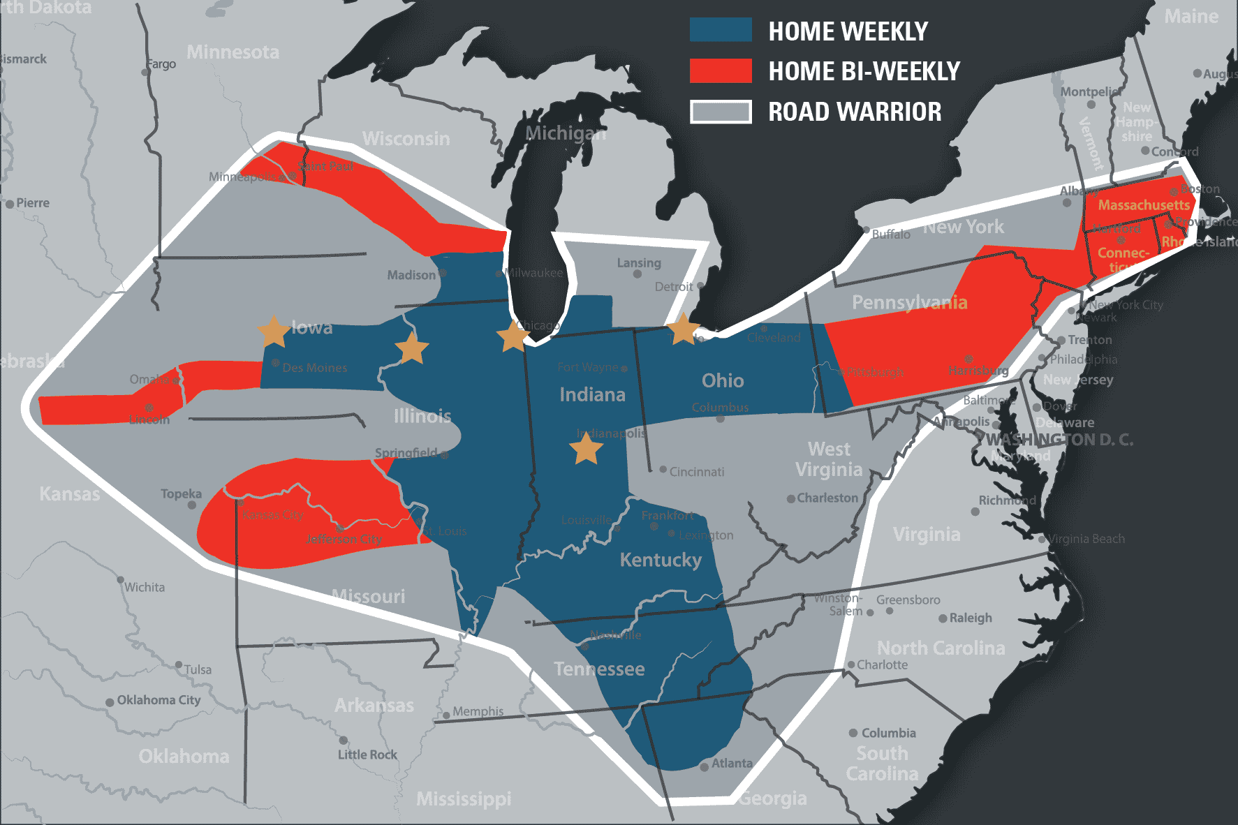 Nussbaum Hiring Area Map